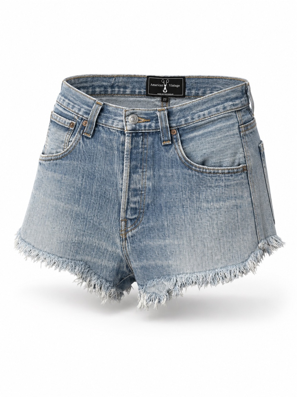 American Vintage Levi's High Rise Cut Off Denim Shorts Women's 27